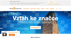 Desktop Screenshot of mediainvestments.cz